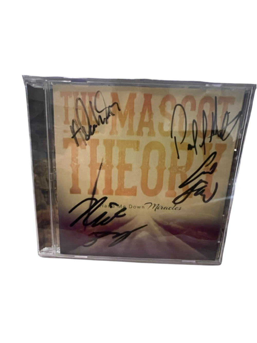 Autographed signed The Mascot Theory Hand Me Down Miracles CD